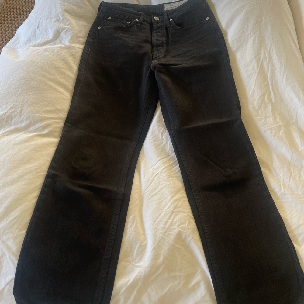 Rag & Bone Black Straight Leg Jeans